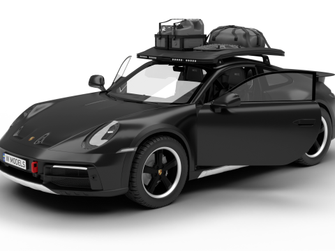 Porsche 911 Dakar 2023 HQ interior 3D Model