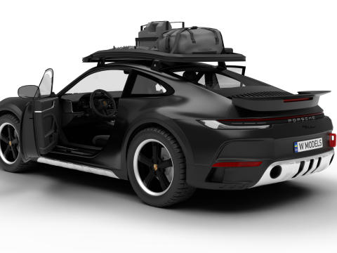 Porsche 911 Dakar 2023 HQ interior 3D Модель