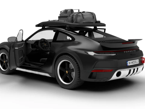 Porsche 911 Dakar 2023 HQ interior 3D Model