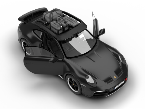 Porsche 911 Dakar 2023 HQ interior 3D Модель