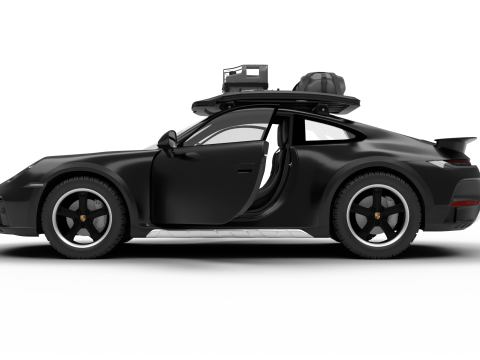 Porsche 911 Dakar 2023 HQ interior 3D Модель