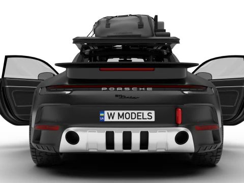 Porsche 911 Dakar 2023 HQ interior 3D Model