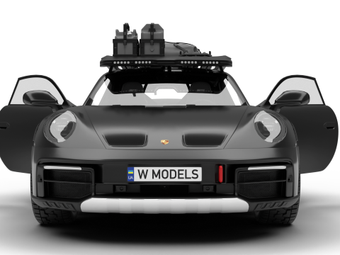 Porsche 911 Dakar 2023 HQ interior 3D Модель
