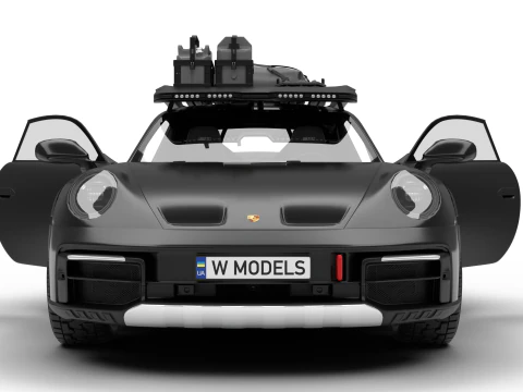 Porsche 911 Dakar 2023 HQ interior 3D Model