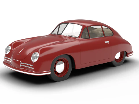 Porsche 356-2 Coupe 1948 3D Model