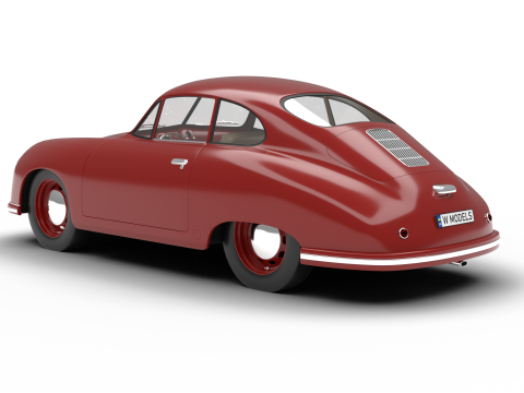 Porsche 356-2 Coupe 1948 Modelo 3D