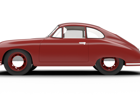 Porsche 356-2 Coupe 1948 Modelo 3D