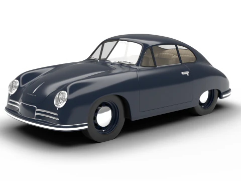 Porsche 356-2 Coupe 1948 3D Model