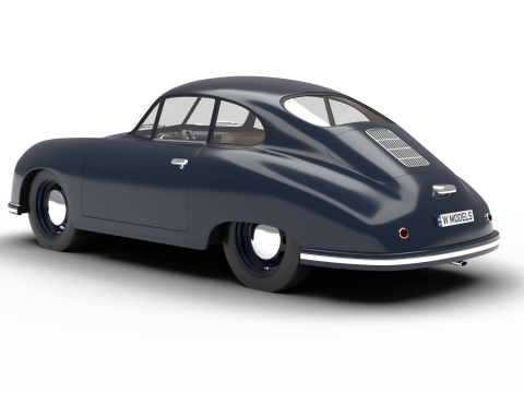 Porsche 356-2 Coupe 1948 Model 3D