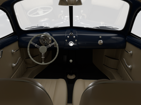 Porsche 356-2 Coupe 1948 Model 3D