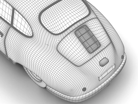Porsche 356-2 Coup&eacute; 1948 3D Model