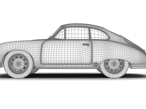 Porsche 356-2 Coup&eacute; 1948 3D Model