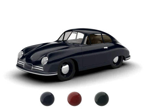 Porsche 356-2 Coup&eacute; 1948 Modelo 3D