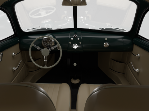 Porsche 356-2 Coupe 1948 Modèle 3D