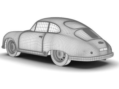 Porsche 356-2 Coupe 1948 Modèle 3D