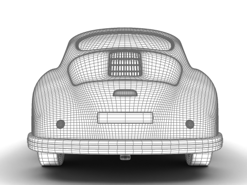 Porsche 356-2 Coupe 1948 Modèle 3D