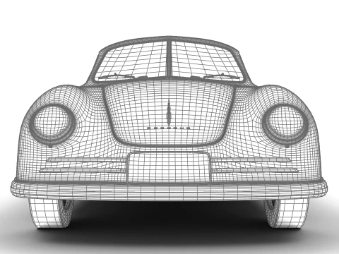 Porsche 356-2 Coup&eacute; 1948 3D Model