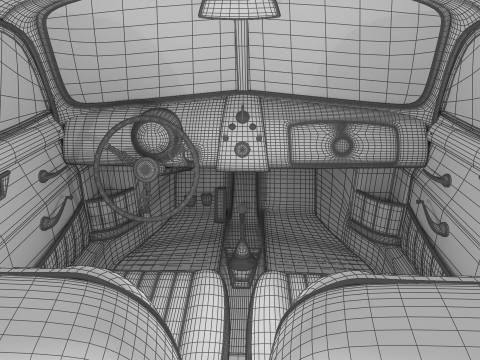 Porsche 356-2 Coupe 1948 Modèle 3D