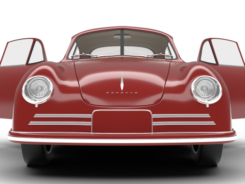 Porsche 356-2 Coupe 1948 HQ Model 3D