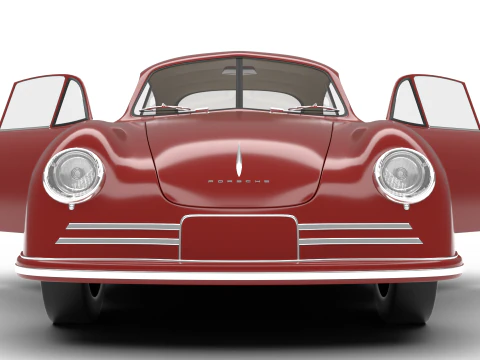 Porsche 356-2 Coupe 1948 HQ 3D Model