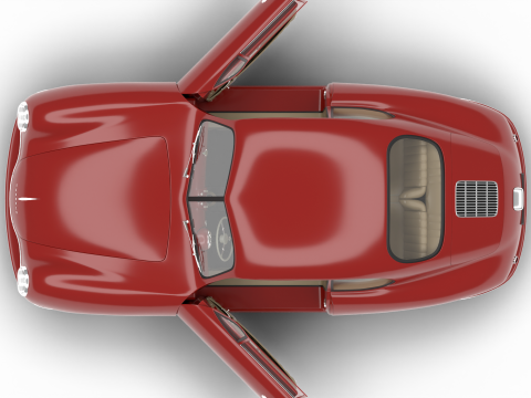 Porsche 356-2 Coupe 1948 HQ Model 3D