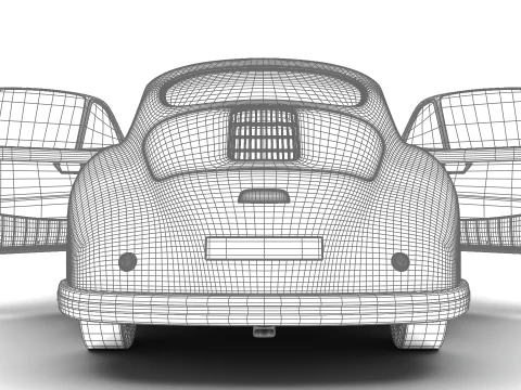 Porsche 356-2 Coupe 1948 HQ 3D Model