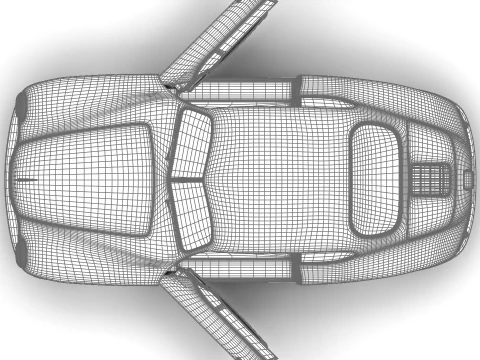 Porsche 356-2 Coupe 1948 HQ 3D Model