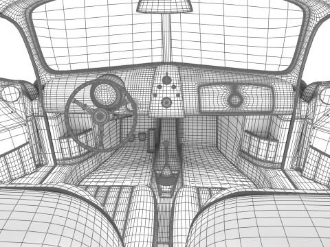 Porsche 356-2 Coupe 1948 HQ 3D Model