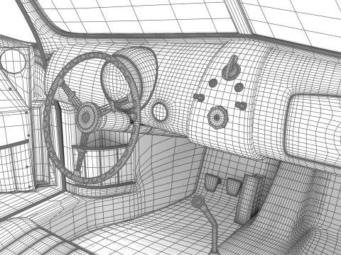 Porsche 356-2 Coupe 1948 HQ 3D Model