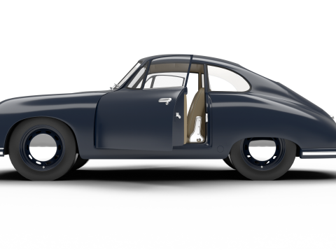 Porsche 356-2 Coupe 1948 HQ 3D Model
