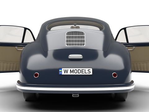 Porsche 356-2 Coupe 1948 HQ 3D Model