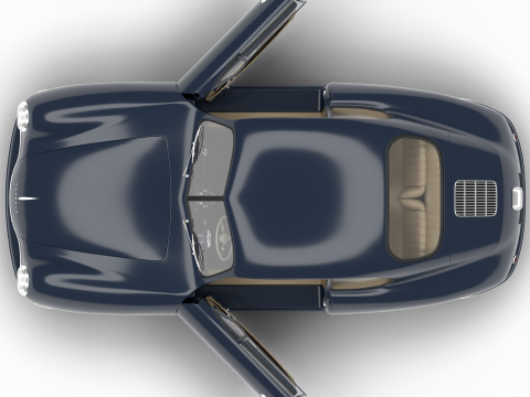 Porsche 356-2 Coupe 1948 HQ 3D Model