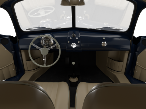 Porsche 356-2 Coupe 1948 HQ 3D Model