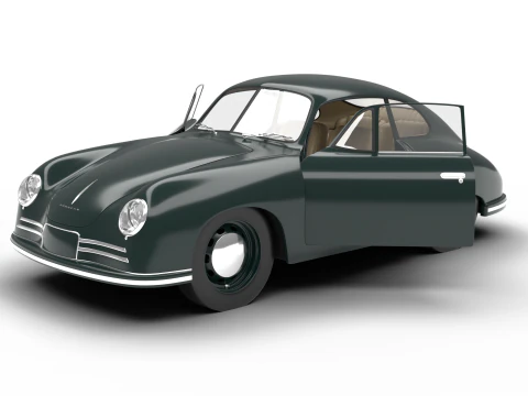 Porsche 356-2 Coupe 1948 Genel Merkez 3D Model