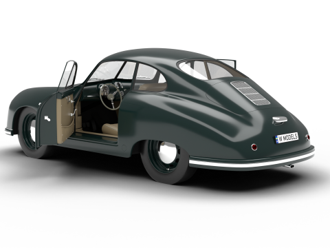 Porsche 356-2 Coupe 1948 HQ Modelo 3D