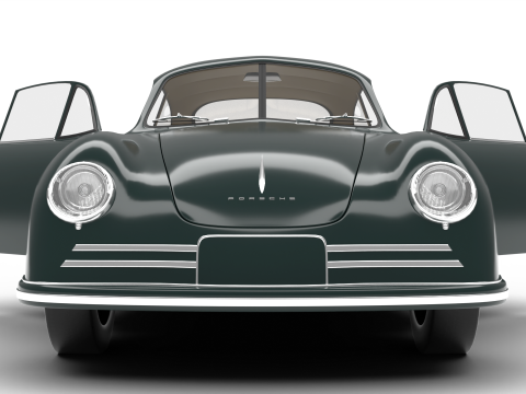 Porsche 356-2 Coupe 1948 HQ Modelo 3D