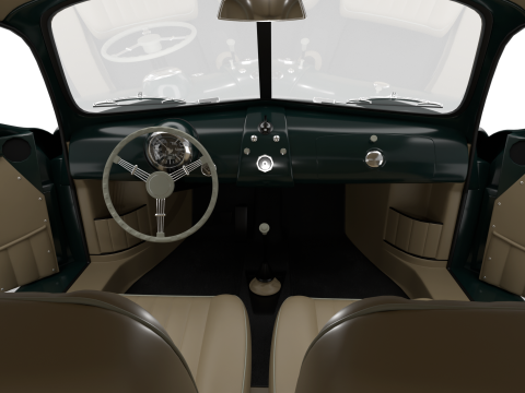 Porsche 356-2 Coupe 1948 HQ Modelo 3D