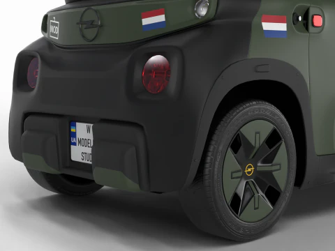 Opel Rocks-e 2020 Esercito olandese Modello 3D