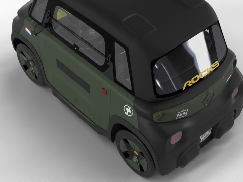 Opel Rocks-e 2020 Dutch Army Model 3D
