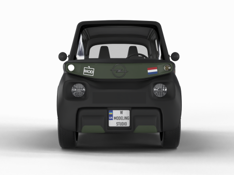 Opel Rocks-e 2020 Dutch Army Model 3D