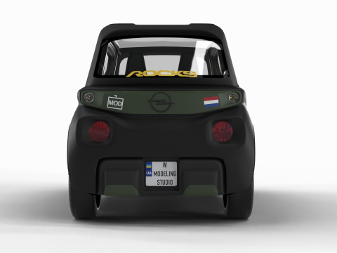 Opel Rocks-e 2020 Dutch Army Model 3D