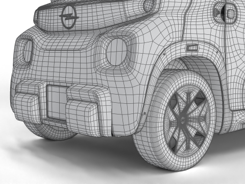 Opel Rocks-e 2020 Dutch Army Model 3D