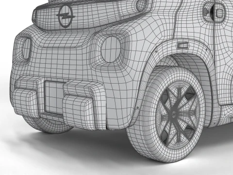 Opel Rocks-e 2020 Esercito olandese Modello 3D