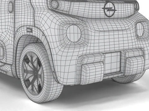 Opel Rocks-e 2020 Esercito olandese Modello 3D