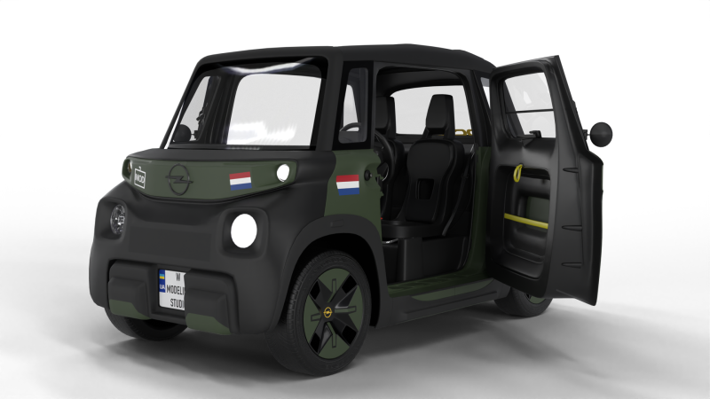 Opel Rocks-e 2020 Dutch Army HQ interior 3D-Modell .c4d .max .obj .3ds .fbx .stl .blend 