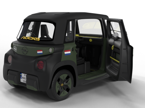 Opel Rocks-e 2020 Dutch Army HQ interior 3D-Modell