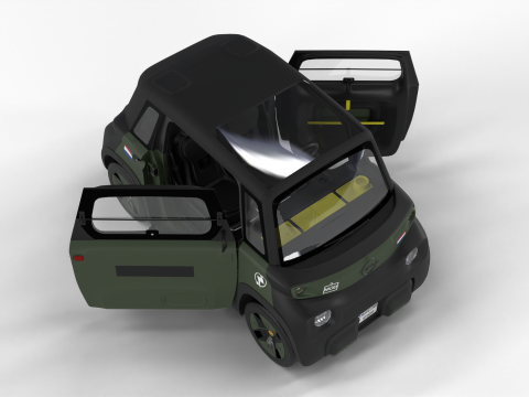 Opel Rocks-e 2020 Dutch Army HQ interior 3D-Modell
