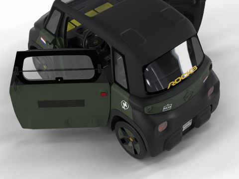 Opel Rocks-e 2020 Dutch Army HQ interior 3D-Modell