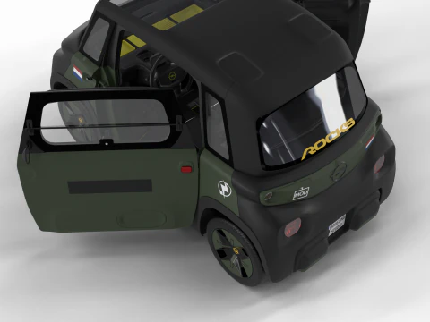 Opel Rocks-e 2020 Dutch Army HQ interior 3D Model