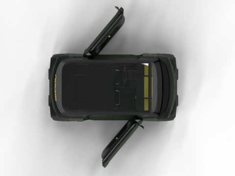 Opel Rocks-e 2020 Dutch Army HQ interior 3D-Modell